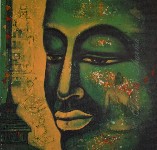 Lord-buddha-painting-acrylic-on-canvas-chaman-sharma-IG166