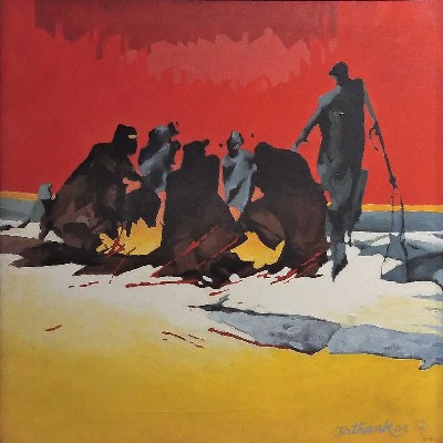 Winter-Painting-Acrylic-on-canvas-tirthankar-biswas-IG707-IndiGalleria