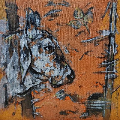 Nandi-Acrylic-on-Canvas-Santoshkumar-Patil-IG1564-IndiGalleria