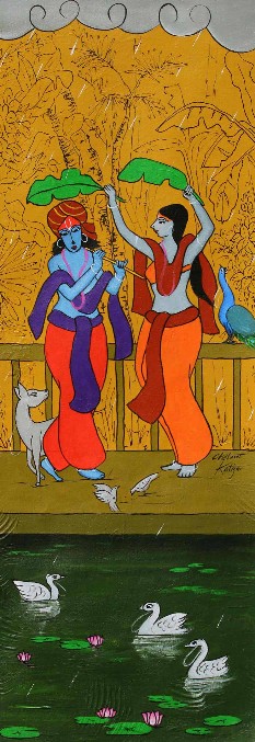 divine-couple-acrylic-on-canvas-chetan-katigar-IG1693